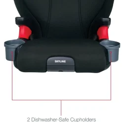 Car Seat Bases|High-Back Booster Seats-Britax Skyline Booster Seat Dusk