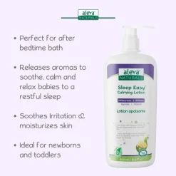 Kids Lotion|Infant Moisturizer-Aleva Naturals Sleep Easy Calming Lotion (240 mL)
