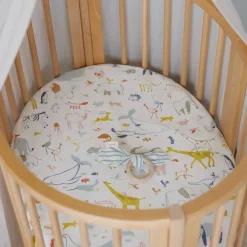 Oval Crib Bedding|Bassinet Sheets-Pehr Sleepi™ - Mini Fitted Sheet V3