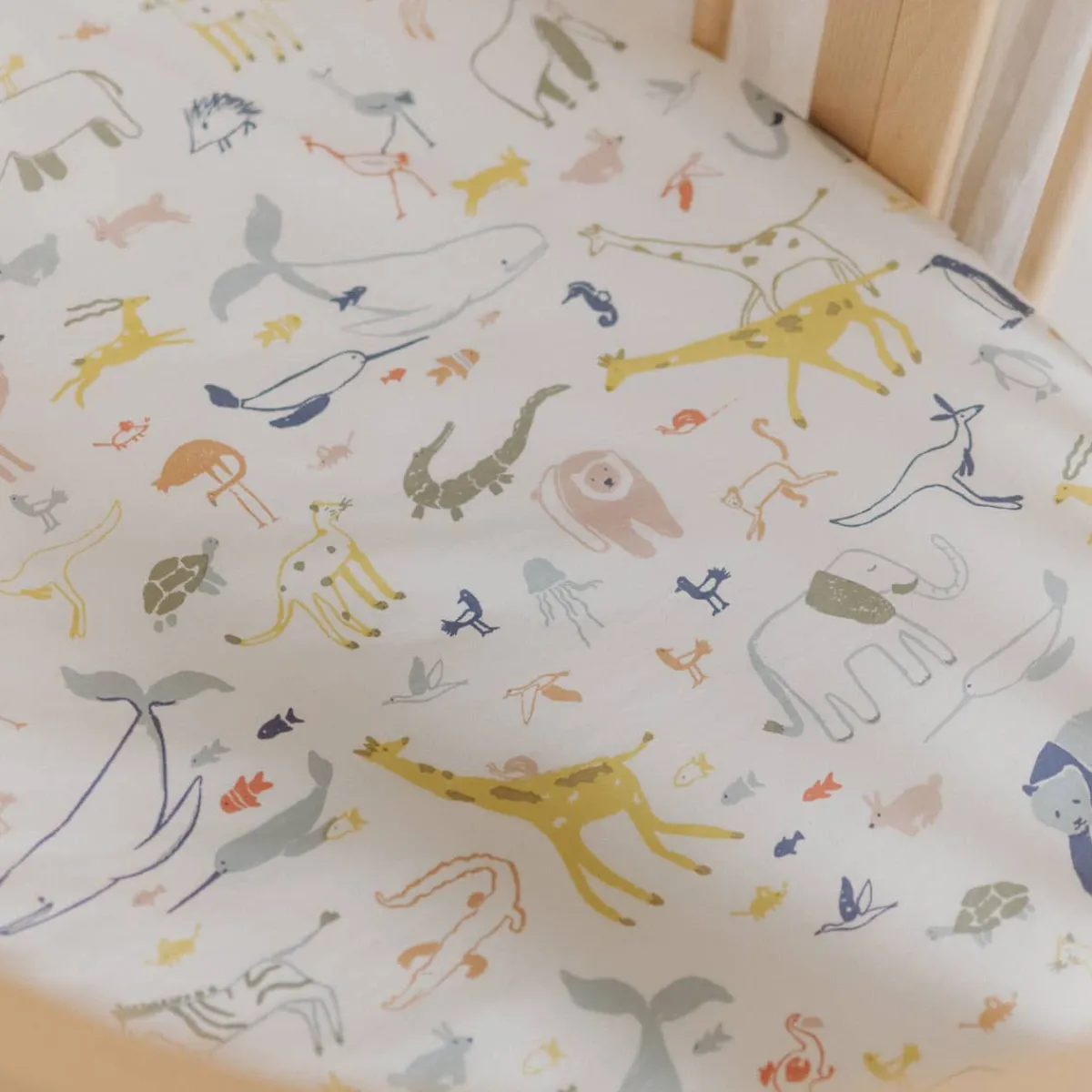 Oval Crib Bedding|Bassinet Sheets-Pehr Sleepi™ - Mini Fitted Sheet V3