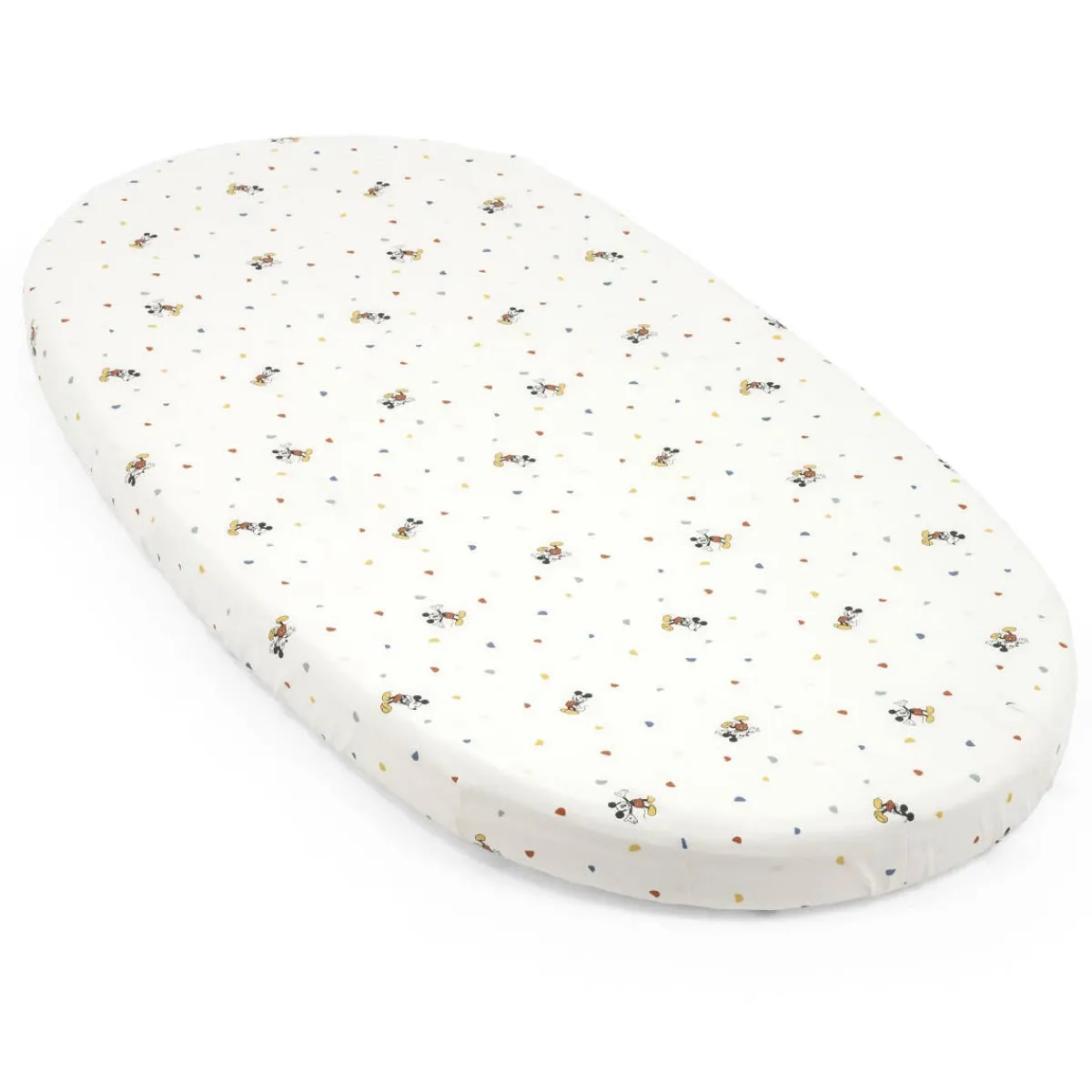 Oval Crib Bedding|Crib Fitted Sheets-Stokke Sleepi™ Bed Fitted Sheet V3 (Special Edition) Mickey Celebration
