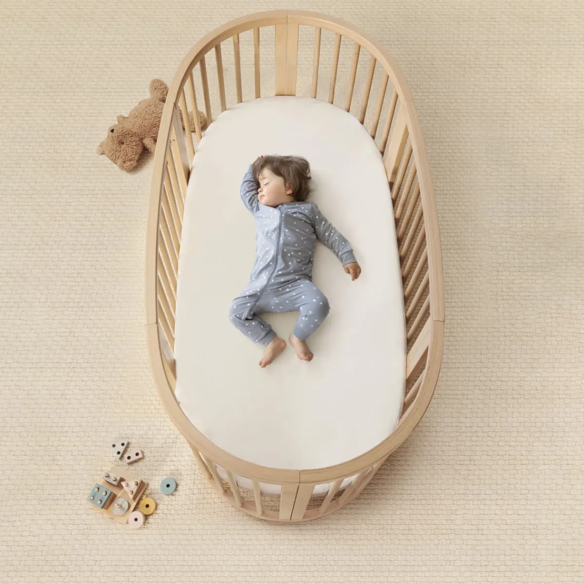 Crib Mattresses-Stokke Sleepi™ Bed Mattress Air V3 White