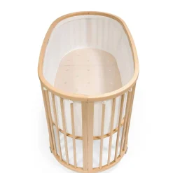 Oval Crib Bedding|Crib Bumpers-Stokke Sleepi™ Bed Mesh Liner White