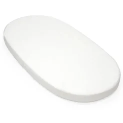 Crib Fitted Sheets-Stokke Sleepi™ Bed Organic Fitted Sheet V3 White