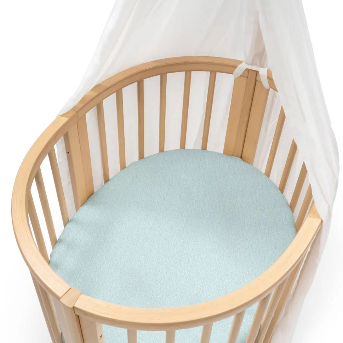 Oval Crib Bedding|Mini Crib Bedding-Stokke Sleepi™ Mini Fitted Sheet