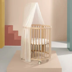 Oval Crib Bedding|Mini Crib Bedding-Stokke Sleepi™ Mini Fitted Sheet V3 (Special Edition) Mickey Celebration