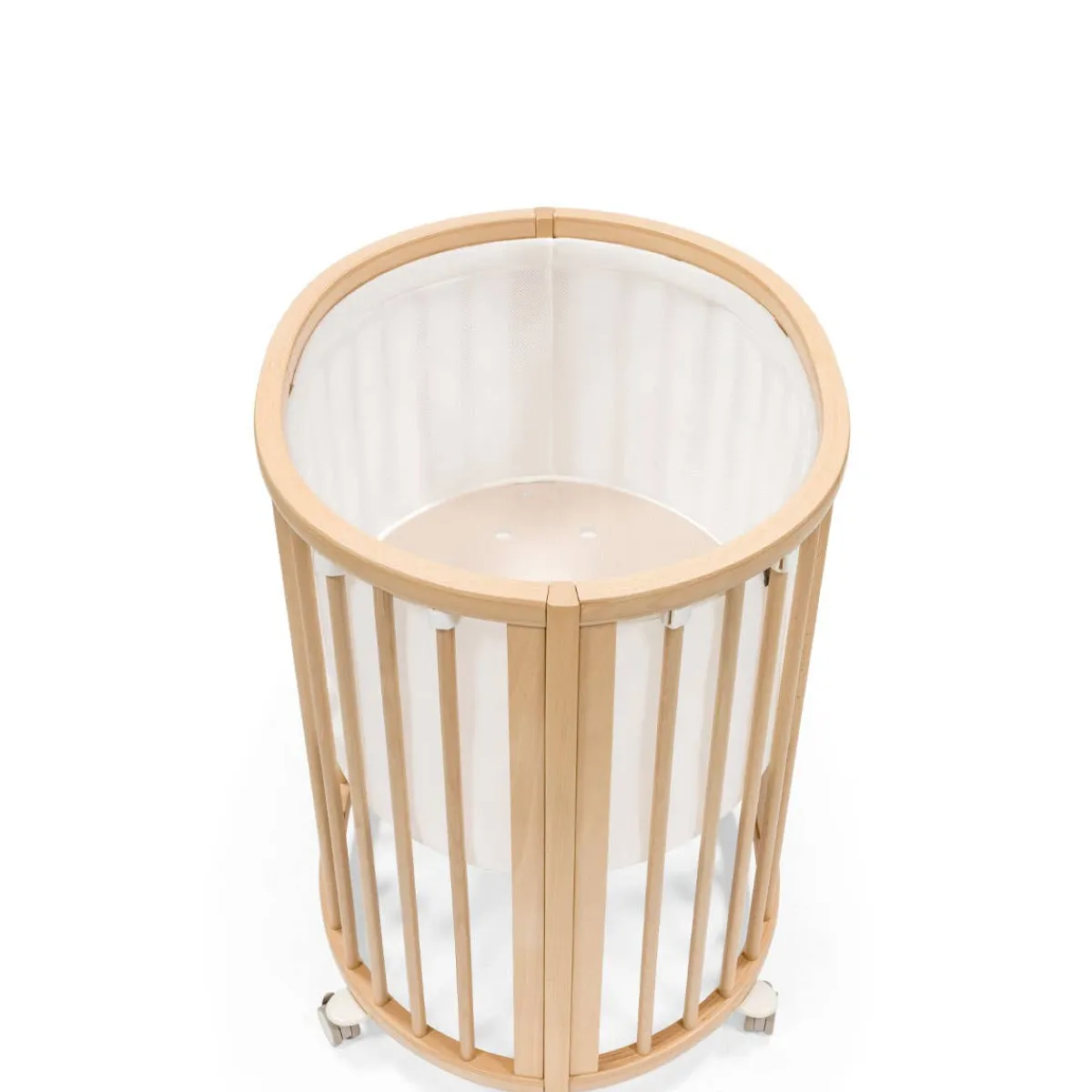 Oval Crib Bedding|Mini Crib Bedding-Stokke Sleepi™ Mini Mesh Liner White