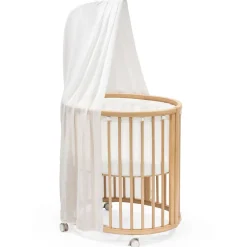 Oval Crib Bedding|Mini Crib Bedding-Stokke Sleepi™ Mini Mesh Liner White