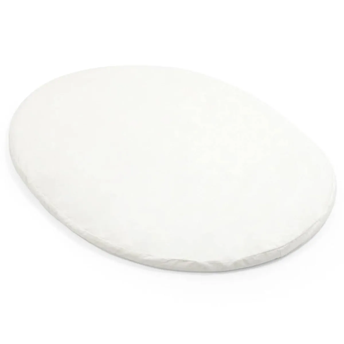 Oval Crib Bedding-Stokke Sleepi™ Mini Organic Fitted Crib Sheet V3 White