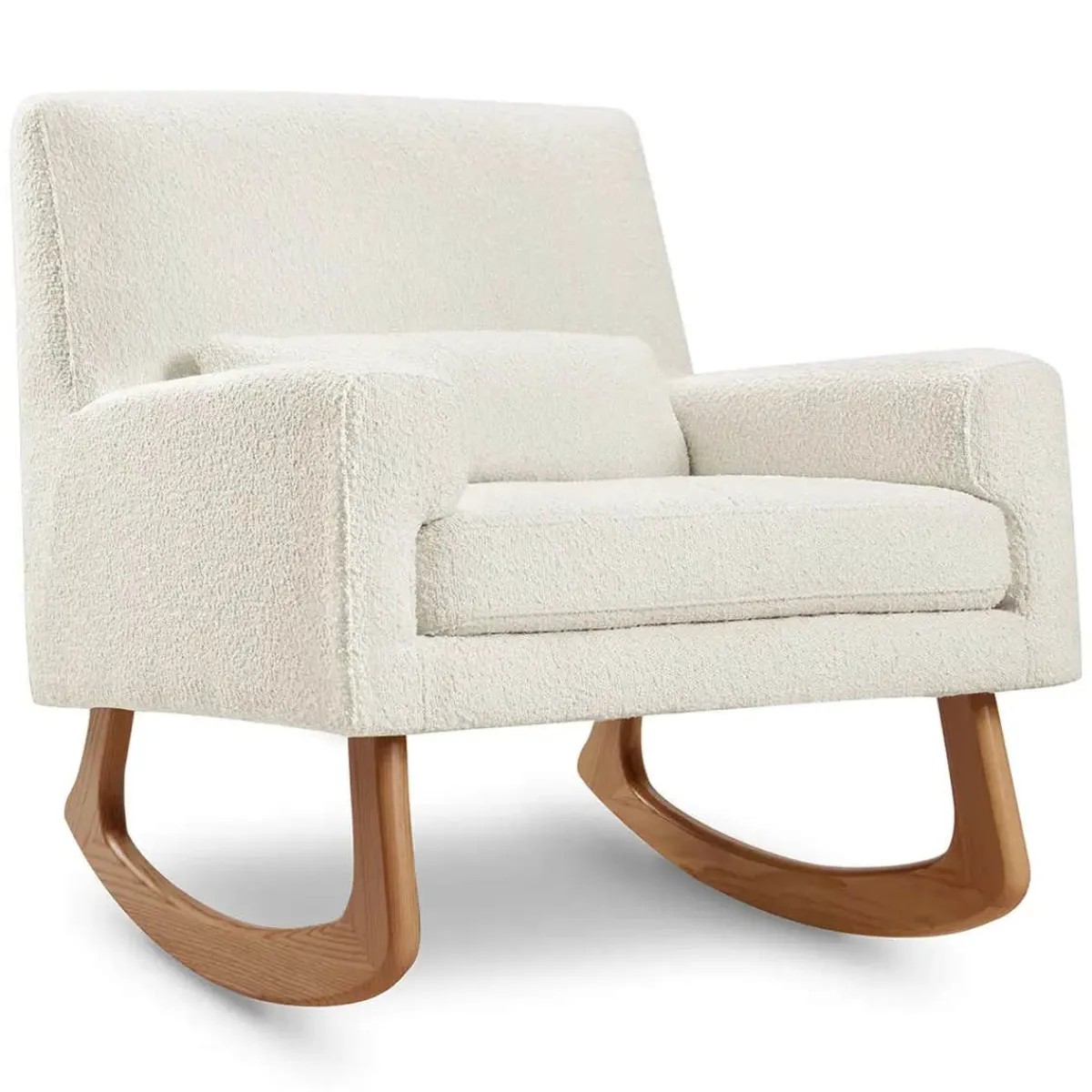 Rocking Chairs-Nursery Works Sleepytime Rocker (Ivory Boucle) Light