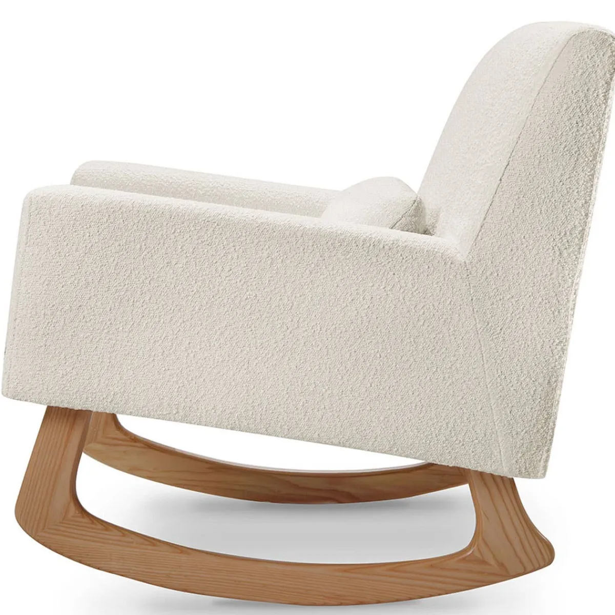 Rocking Chairs-Nursery Works Sleepytime Rocker (Ivory Boucle) Light