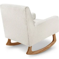 Rocking Chairs-Nursery Works Sleepytime Rocker (Ivory Boucle) Light