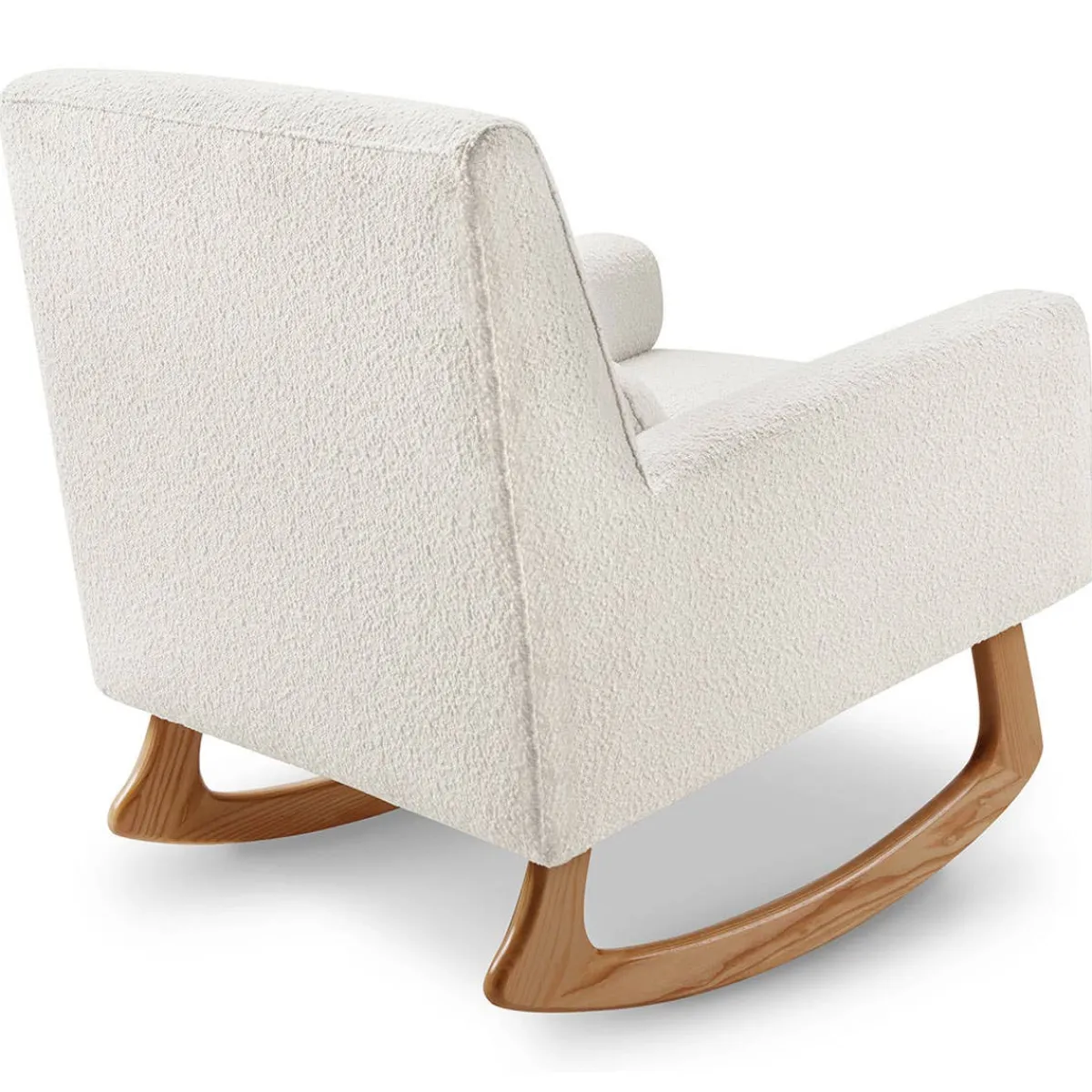 Rocking Chairs-Nursery Works Sleepytime Rocker (Ivory Boucle) Light