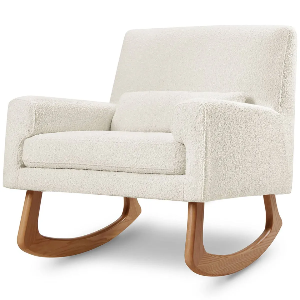 Rocking Chairs-Nursery Works Sleepytime Rocker (Ivory Boucle) Light