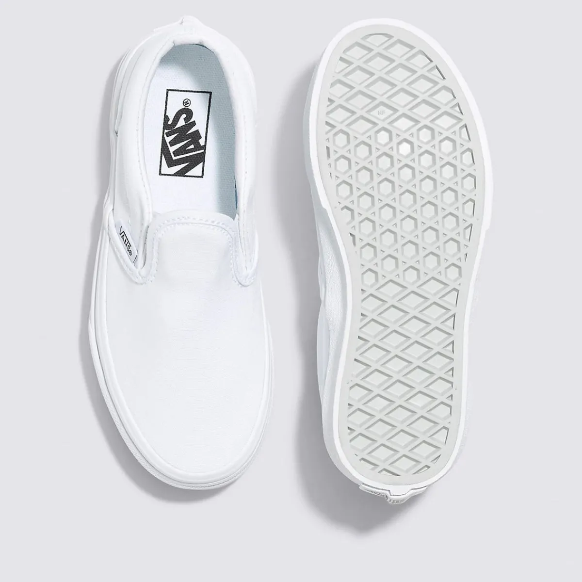 Slip-On|Baby Sneakers-Vans Slip-On (Toddler) - True White