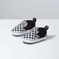 Slip-On|Baby Sneakers-Vans Slip-On V Crib (Core) - Checkerboard