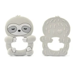 Teethers|Pacifiers + Clips-Glitter & Spice Sloth Teether with Clip