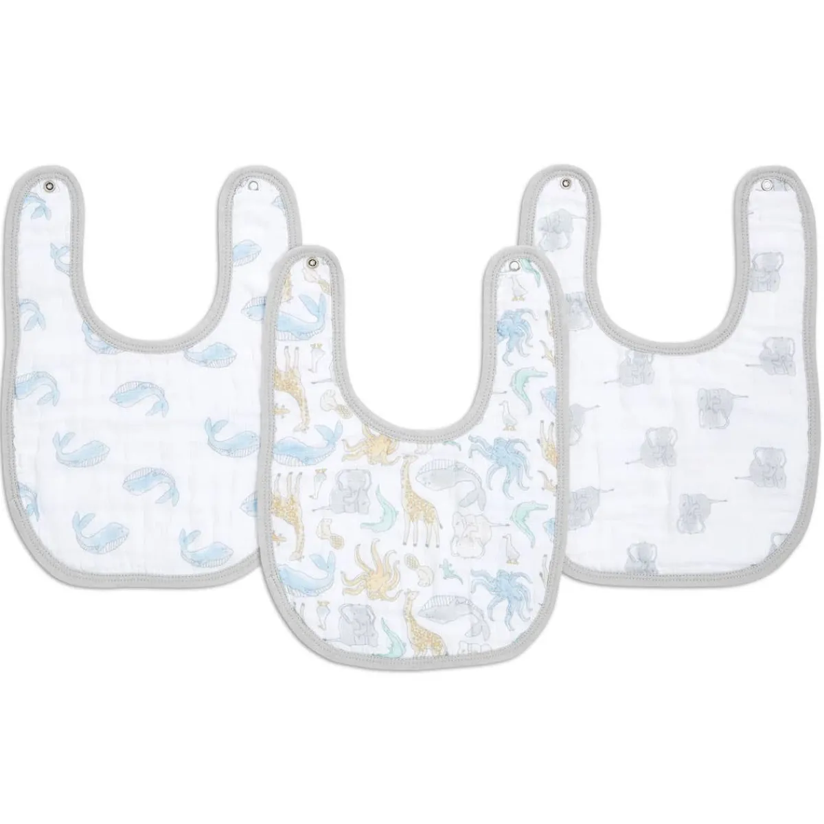 Bibs + Burps-aden + anais essentials Snap Bib (3 Pack)