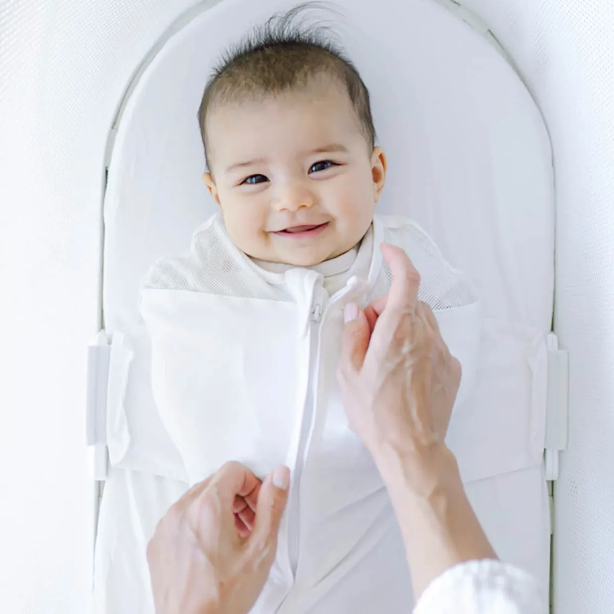 Sleep Sacks + Wraps-Happiest Baby SNOO Sack White