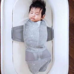 Sleep Sacks + Wraps-Happiest Baby SNOO Sack (Stars) Grey Melange
