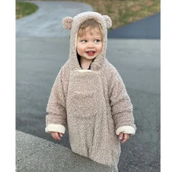 Snowsuits-7AM Enfant Snowsuit Bebe (Teddy) Oatmeal