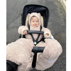 Snowsuits-7AM Enfant Snowsuit Bebe (Teddy) Oatmeal