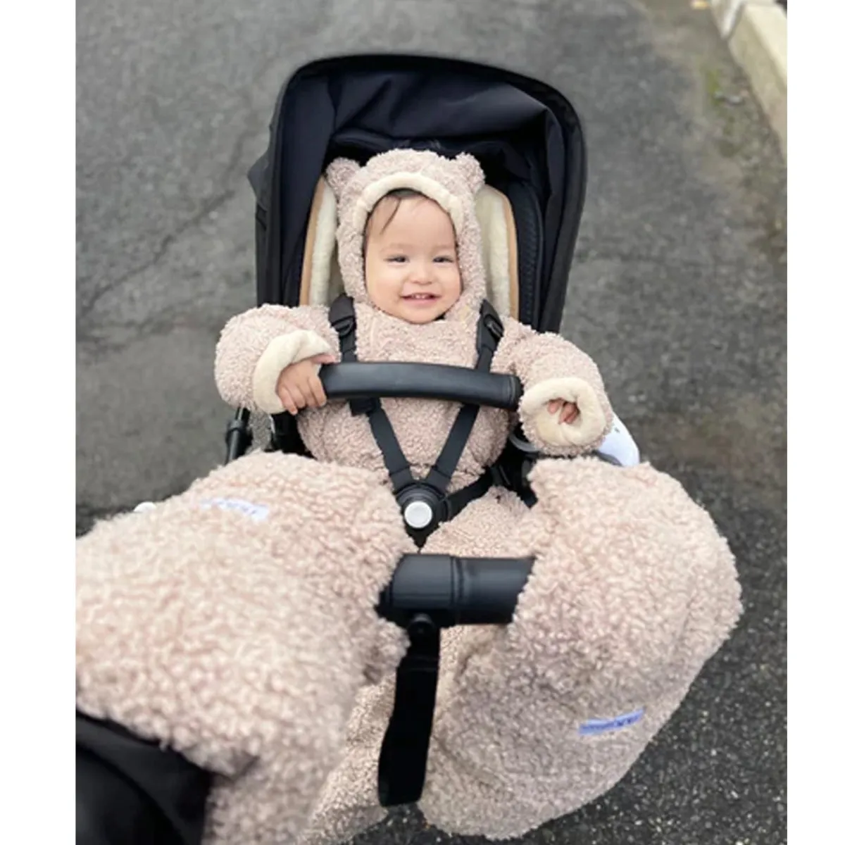 Snowsuits-7AM Enfant Snowsuit Bebe (Teddy) Oatmeal