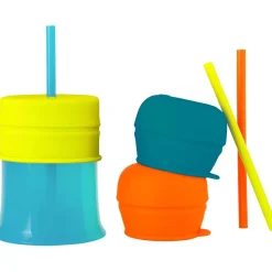 Kids Drinkware|Baby Food Feeders-Boon Inc. Snug Straw with Cup