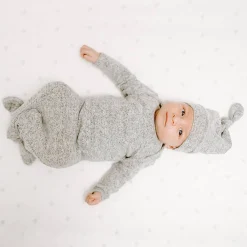 Layette Sets|Nightgowns-aden + anais Snuggle Knit Gown + Hat Set