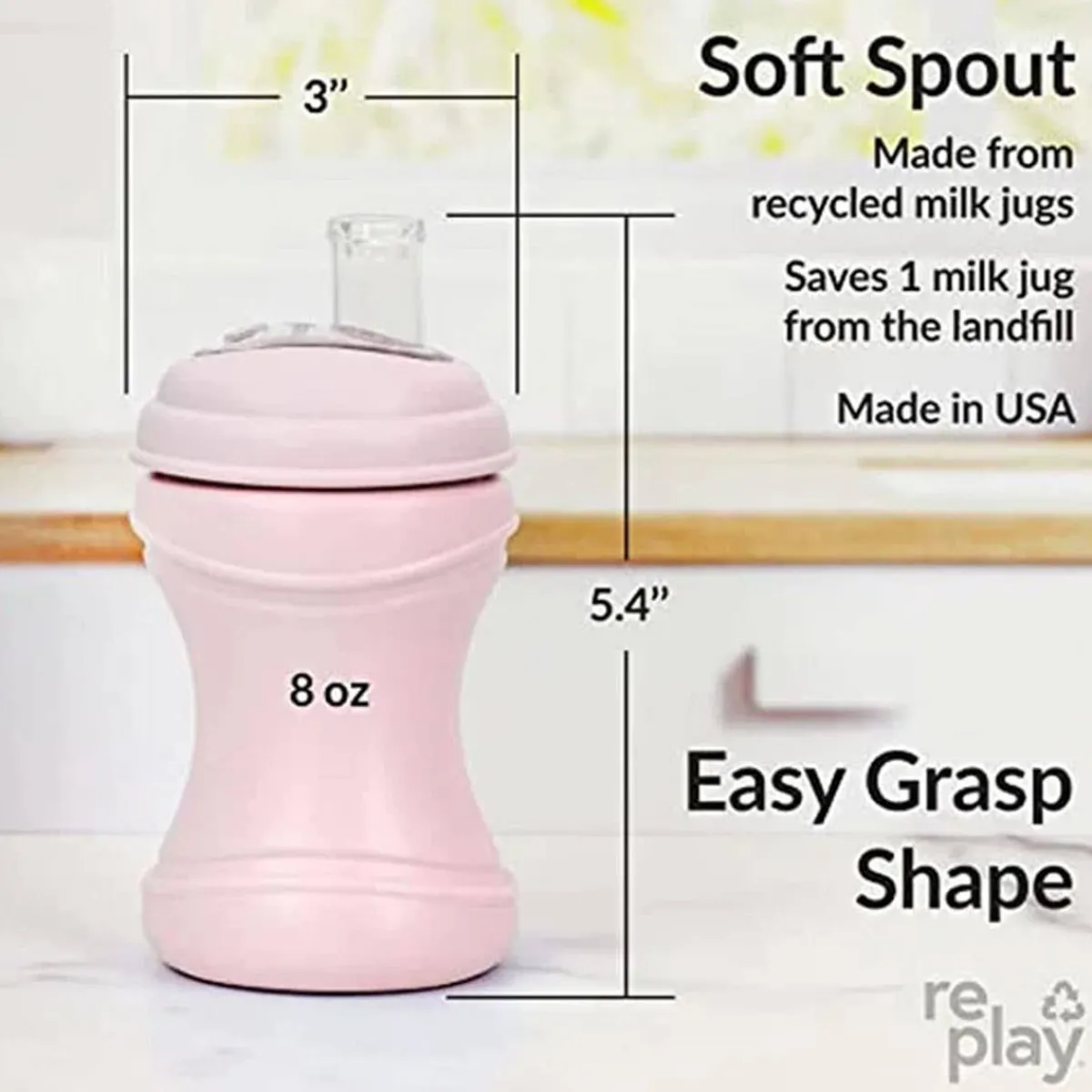 Kids Drinkware|Sippy Cups + Straw Cups-Re-Play Soft Spout Sippy Cup
