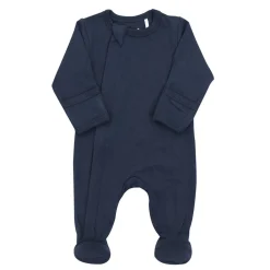 Onesies|Sleepers-Coccoli Solid Zipper Footie
