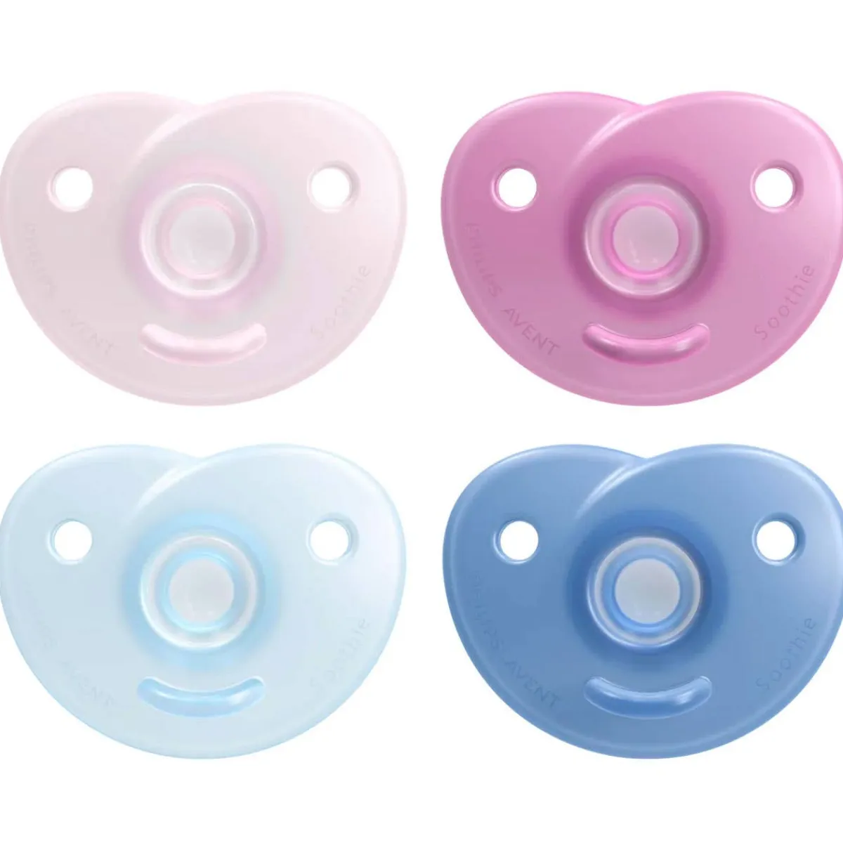 Pacifiers + Clips-Philips Avent Soothie Heart (2 Pack)