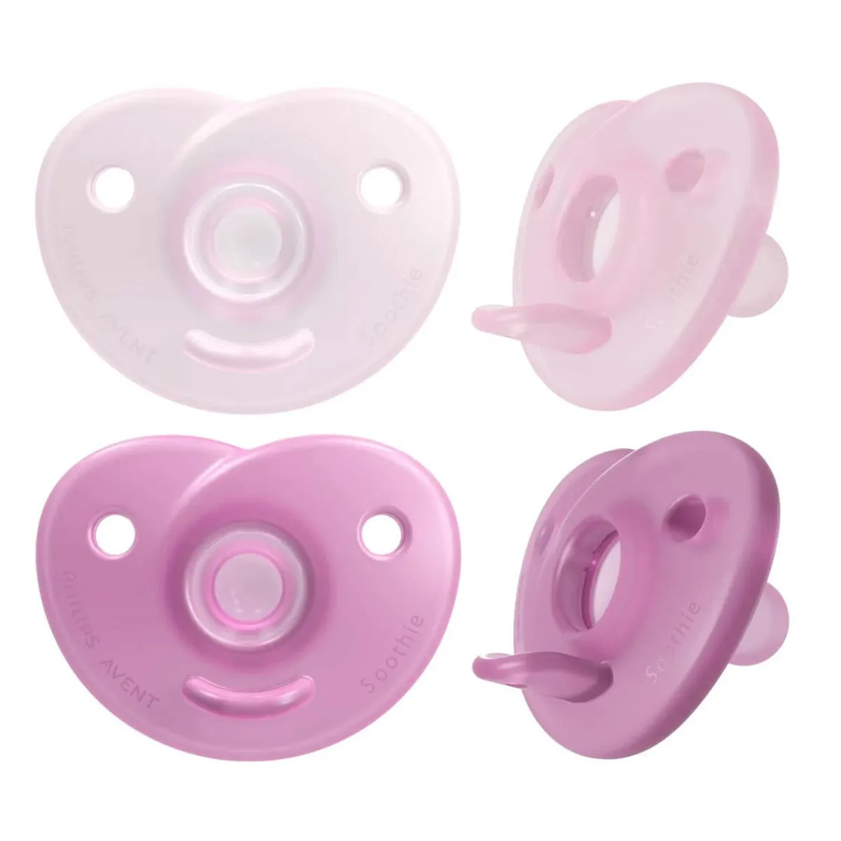 Pacifiers + Clips-Philips Avent Soothie Heart (2 Pack)