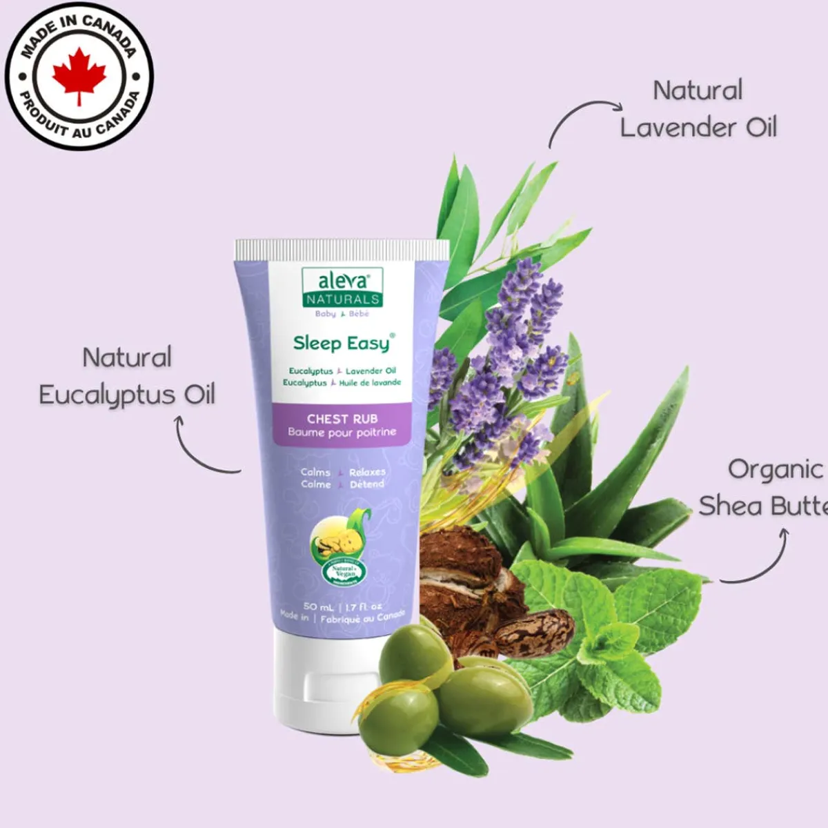 Wellness Balms + Wipes-Aleva Naturals Soothing Comfort Chest Rub (50 mL)