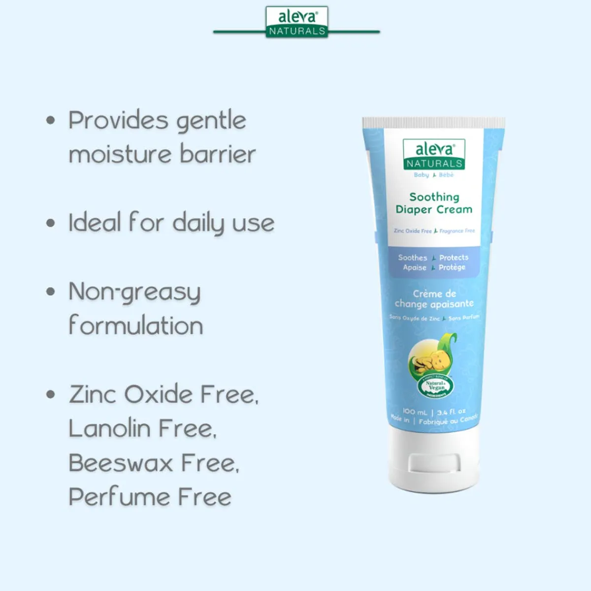 Baby Medical|Diaper Cream-Aleva Naturals Soothing Diaper Cream (100 mL)