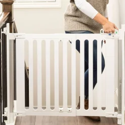 Baby Gates + Babyproofing-QDos Spectrum Hardware Mount Gate White