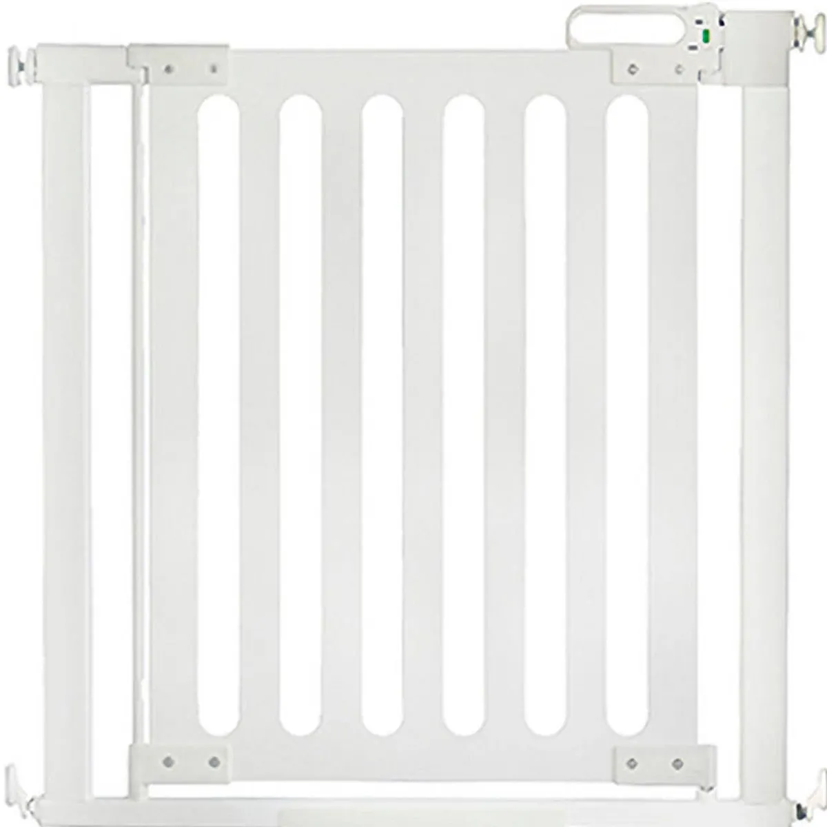 Baby Gates + Babyproofing-QDos Spectrum Pressure Mount Gate White