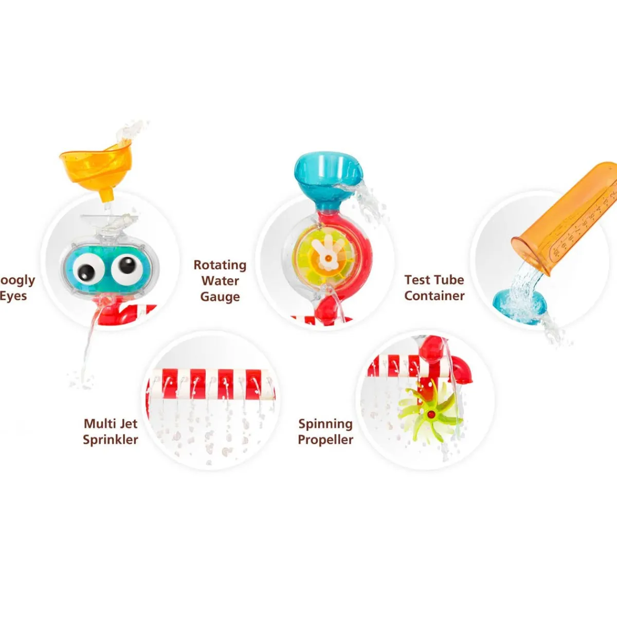 Bath Toys-Yookidoo Spin 'N' Sprinkle Water Lab