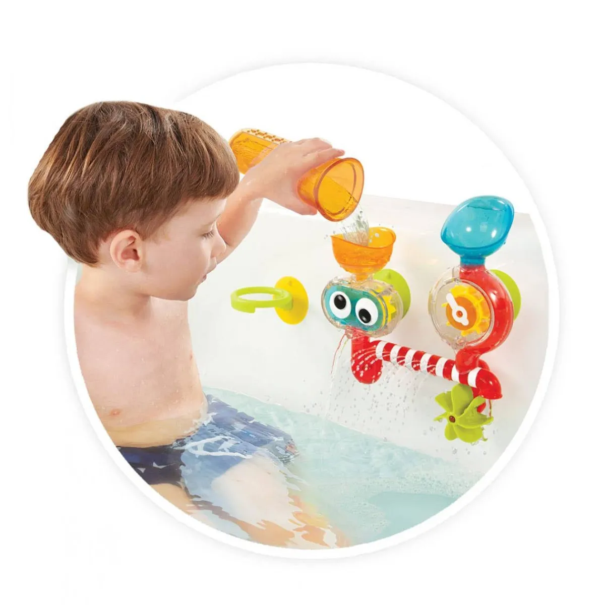 Bath Toys-Yookidoo Spin 'N' Sprinkle Water Lab