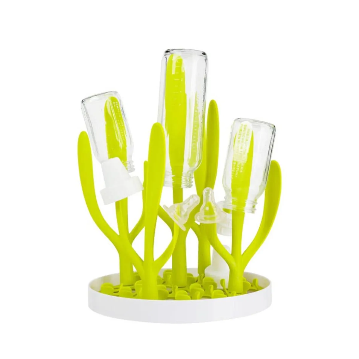Bottle Brushes + Drying Racks-Boon Inc. Sprig Drying Rack Green