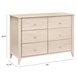 Dressers-Babyletto Sprout 6 Drawer Double Dresser