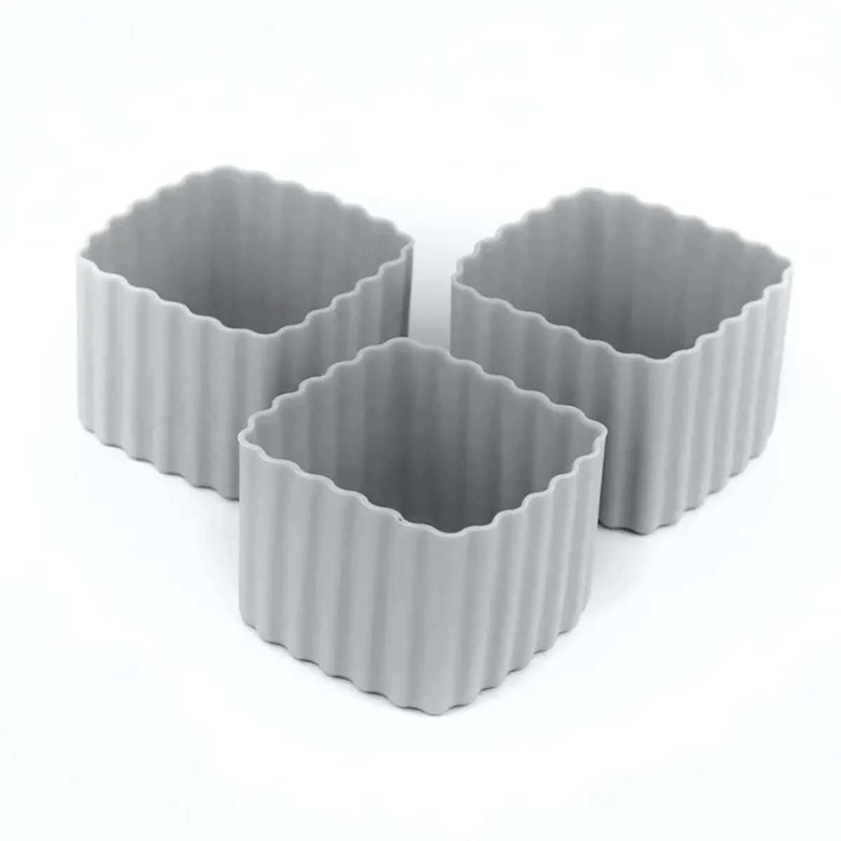 Kids Bento Boxes|Feeding Sets-MontiiCo Square Bento Cups (3 Pack)