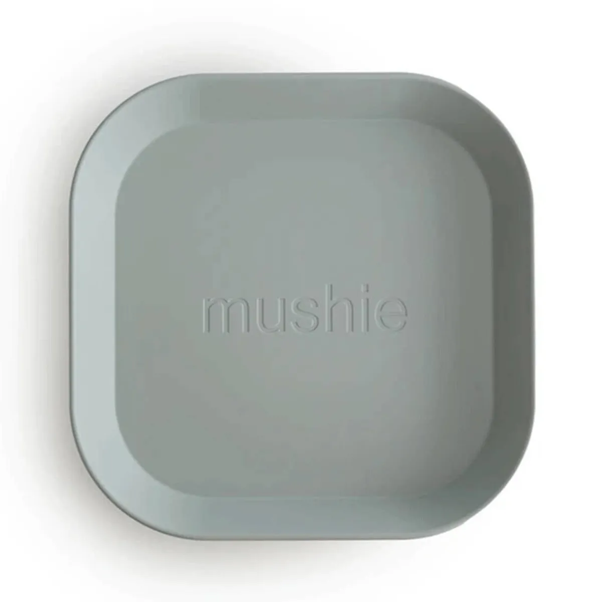 Kids Plates + Bowls-Mushie Square Dinnerware Plates (2 Pack)