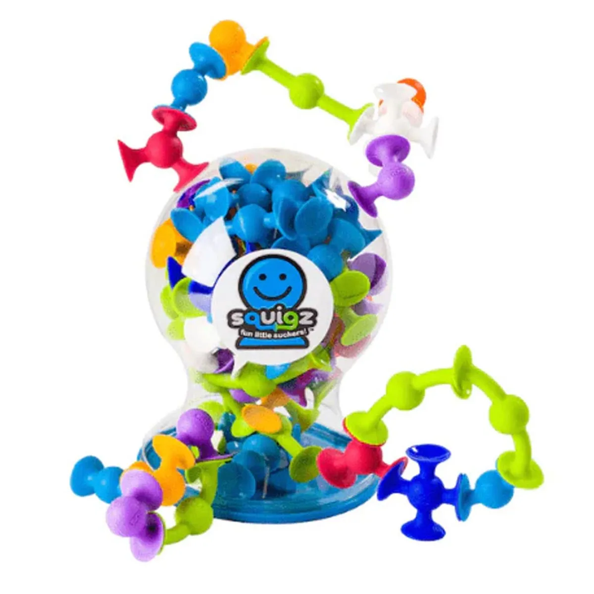 Play + Learn Toys|Bath Toys-Fat Brain Toys Squigz Deluxe Set