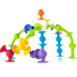 Play + Learn Toys|Bath Toys-Fat Brain Toys Squigz Deluxe Set