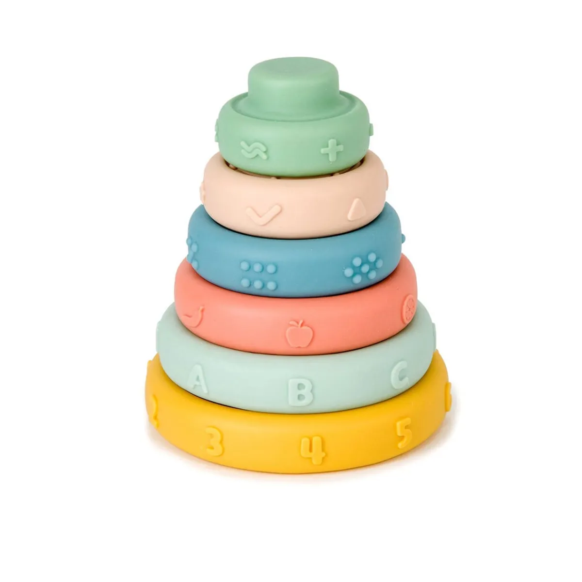 Stack + Nest Toys-Baby To Love Stack & Learn Rings