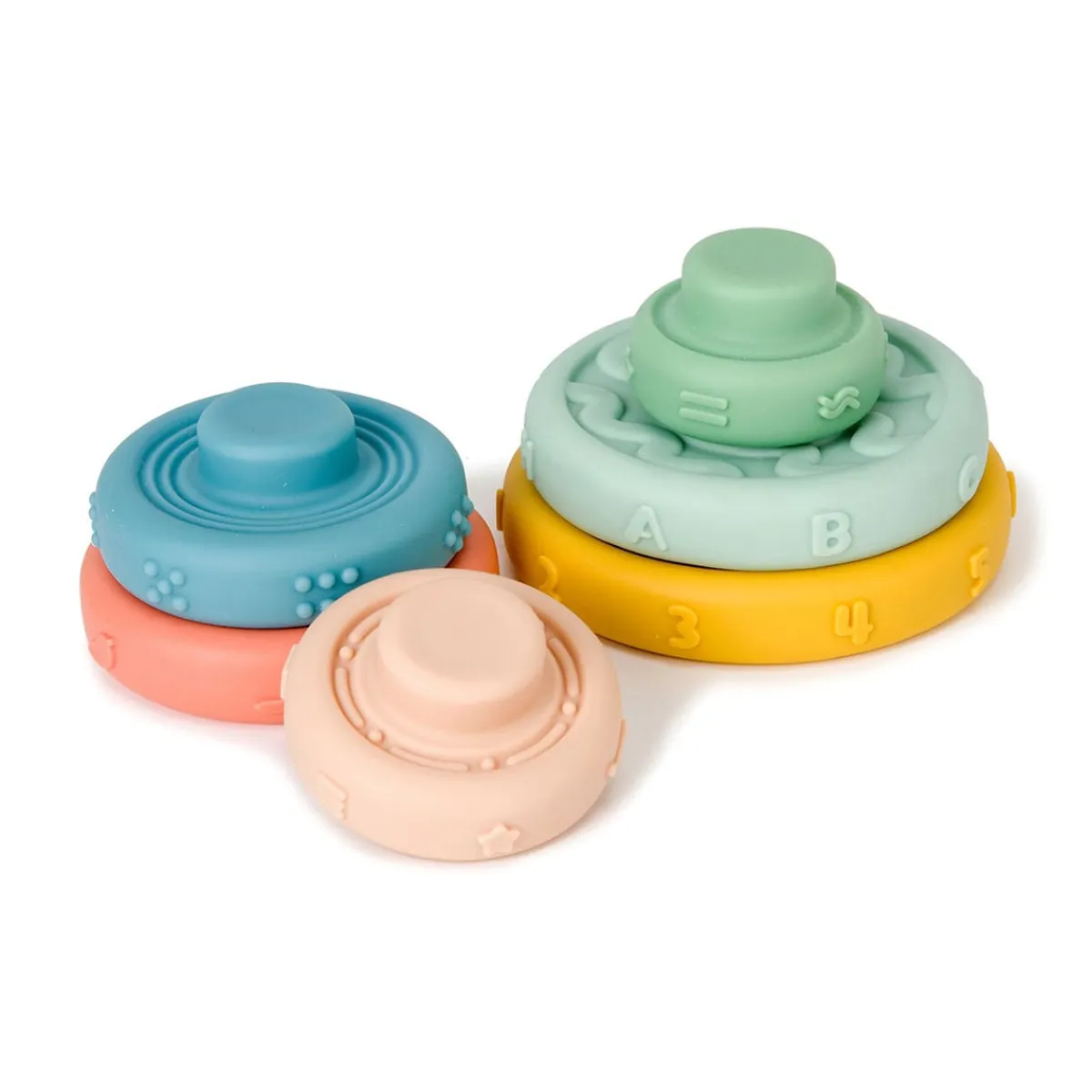 Stack + Nest Toys-Baby To Love Stack & Learn Rings