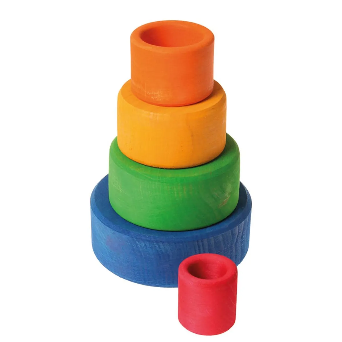Wooden Toys|Stack + Nest Toys-Grimm's Stacking Bowl