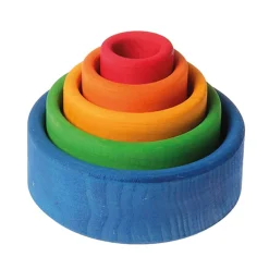 Wooden Toys|Stack + Nest Toys-Grimm's Stacking Bowl
