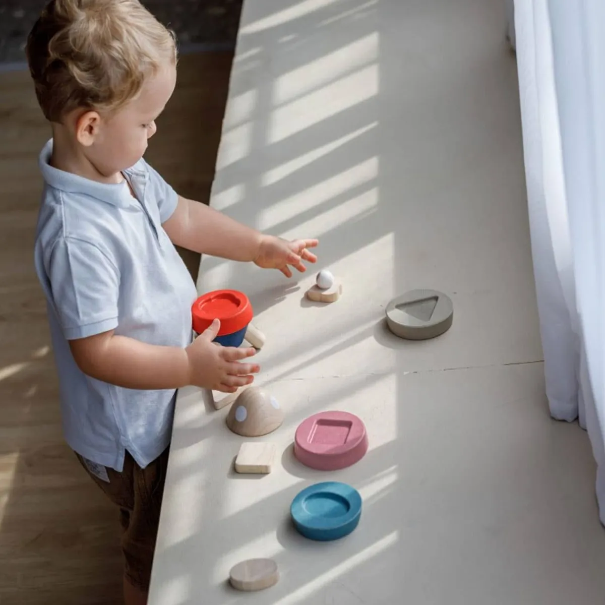 Wooden Toys|Stack + Nest Toys-Plantoys Stacking Rocket